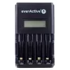 Baterijų įkroviklis everActive NC450B — 4 celių AAA įkroviklis, 110/230V kintamoji srovė, juodas