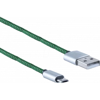 USB laidas ShiverPeaks BS14-50115 0,9 m USB A Micro-USB B žalias