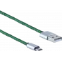 USB laidas ShiverPeaks BS14-50115 0,9 m USB A Micro-USB B žalias
