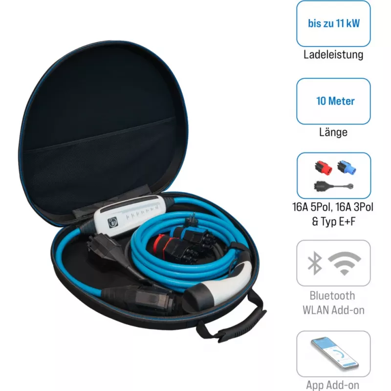 Įkrovimo laidas NRGkick 16A light 10 m rinkinys — NRGkick 87101093