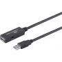 USB laidas S/CONN 13-29075 10 m USB A juodas USB 2.0