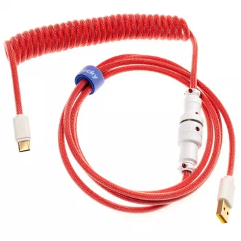 Ducky Premicord USB laidas 1,8 m USB A USB C Rožinis