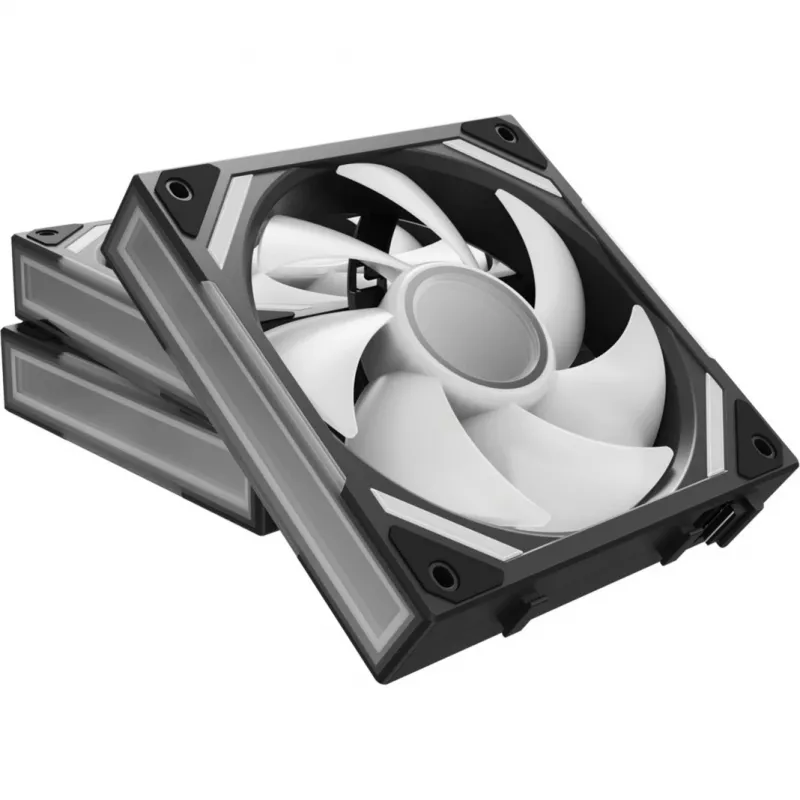 ALPENFÖHN Wing Boost 4 120mm ARGB PWM Korpuso ventiliatoriai - 3 vnt. juodi