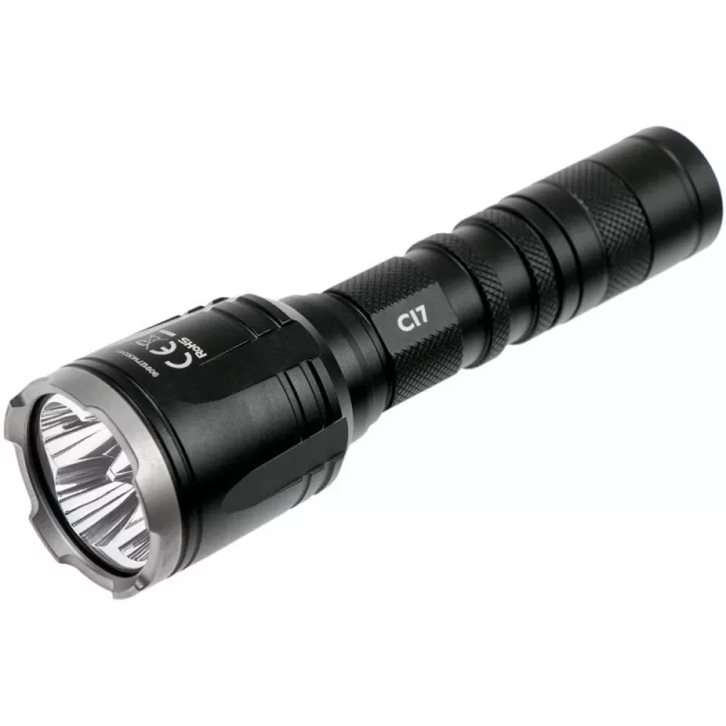 Rankinis žibintuvėlis Nitecore CI7 — 4 šviesos diodai, 2500 liumenų, 130 val. veikimo laikas, 148,2 mm, 158 g, juodas