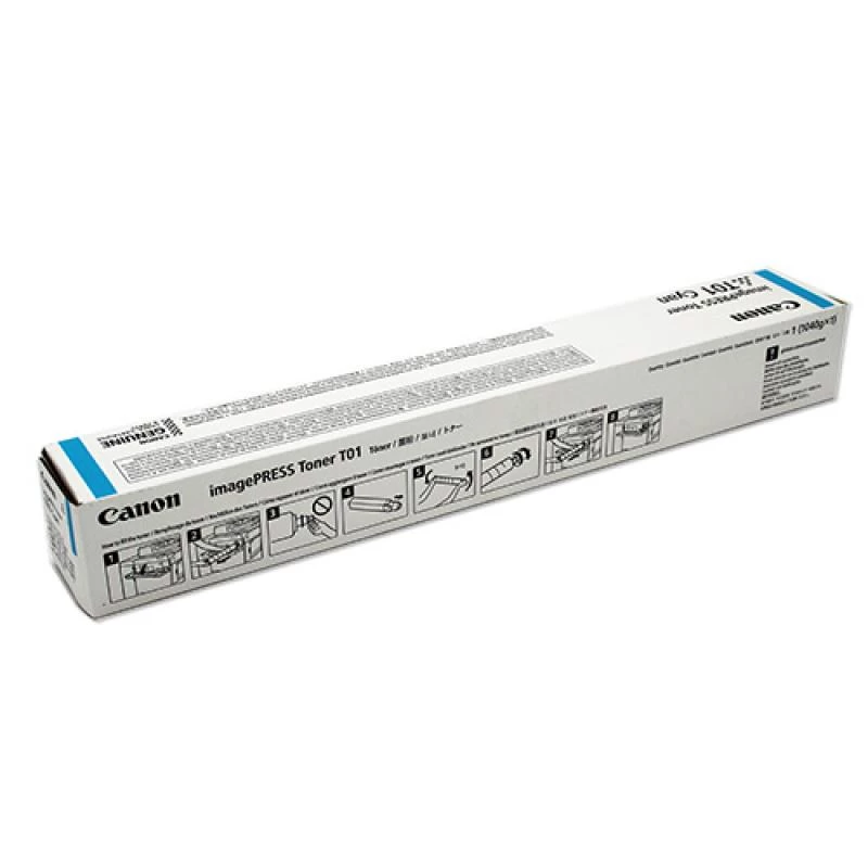 Originalius „Canon T01C“ 8067B001 dažų kasetė, 5000 puslapių, žydra