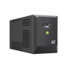 Nepertraukiamo maitinimo šaltinis UPS Line-Interactive Green Cell 1,5 kVA / 1050 W, 5 kintamosios srovės lizdai, gryna sinusinė banga, AVR, USB, bokštinis, juodas