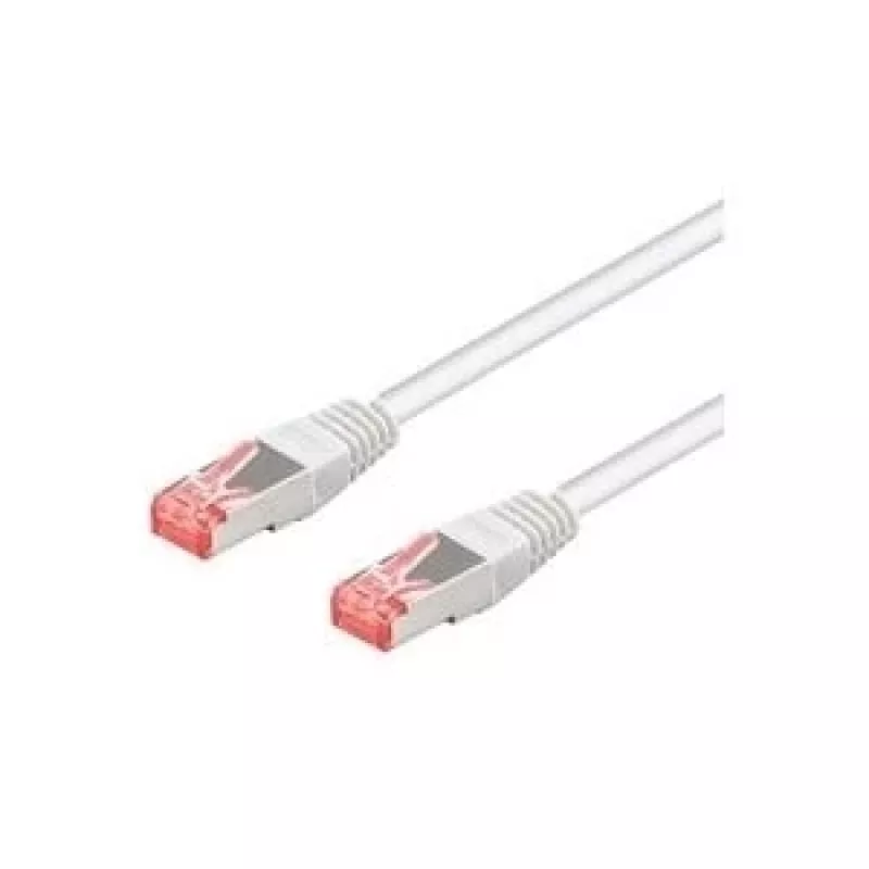 Wentronic Goobay CAT 6 komutacinis kabelis, S/FTP (PiMF), baltas, 1,5 m - LSZH be halogenų, varis (95587)