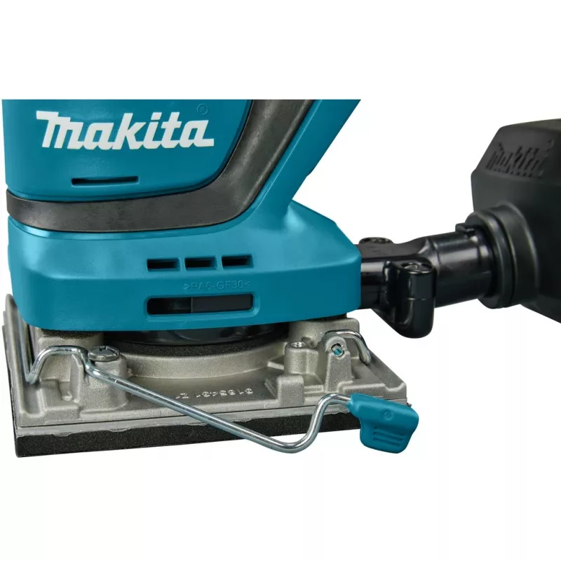 Mobilus šlifuoklis Makita DBO484Z, atsitiktinis orbitinis šlifuoklis, 14000 OPM, juodos ir mėlynos spalvos
