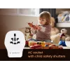 Sieninis kelioninis adapteris GEMBIRD TPA-1A2C20-02-W 20W — 1×USB-A + 2×USB-C, Type G kištukas, 100–250V, baltas