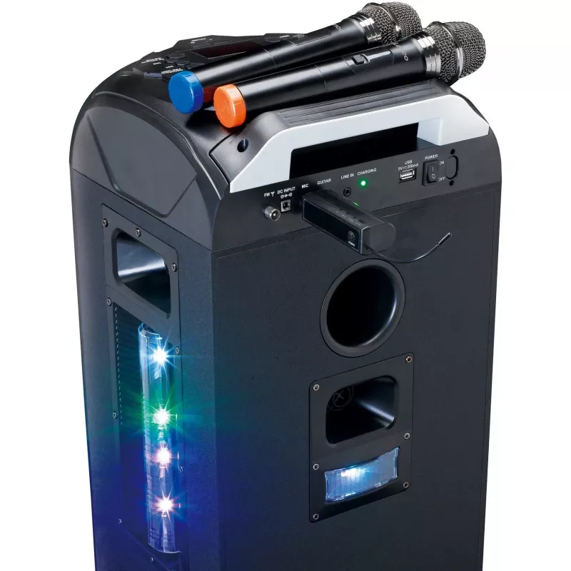 Belaidis scenos mikrofonas Lenco MCW-020BK