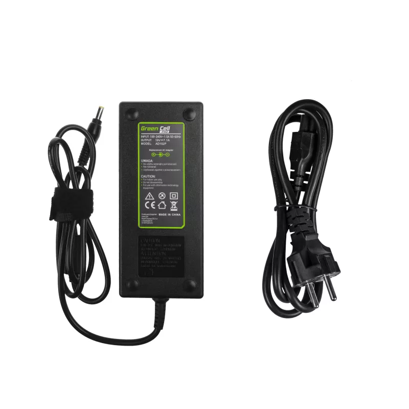 Adapter Green Cell AD102P universalus 135 W, 19 V, 7.1 A, juodas, nešiojamiesiems kompiuteriams