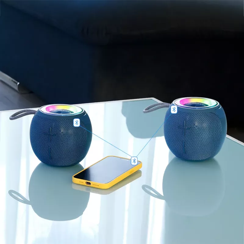Nešiojamas garsiakalbis Tellur Mirage Bluetooth garsiakalbis 12W mėlynas