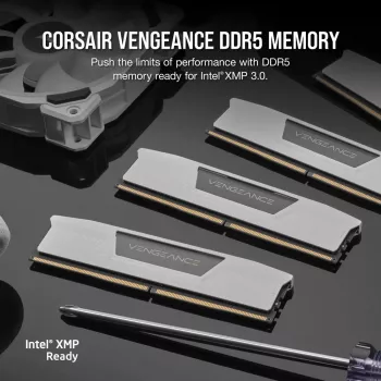 CORSAIR Vengeance DDR5 rinkinys 48 GB 2 x 24 GB DIMM 288-PIN 3000 MHz PC5-48000 CL30 1.4 V balta (CMK48GX