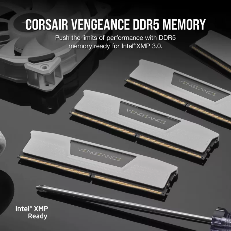 CORSAIR Vengeance DDR5 rinkinys 48 GB 2 x 24 GB DIMM 288-PIN 3000 MHz PC5-48000 CL30 1.4 V balta (CMK48GX