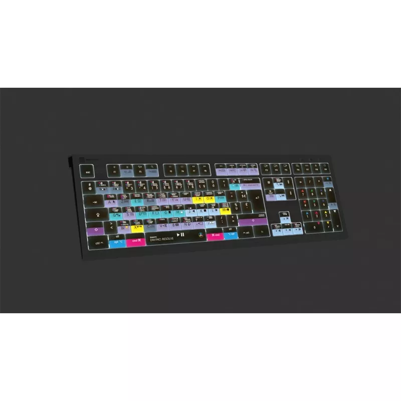 Logickeyboard ASTRA 2 klaviatūra USB AZERTY anglų kalba juoda (LKB-RESB-A2M-FR)