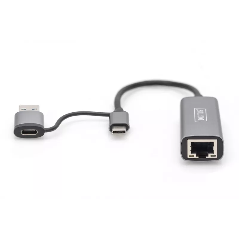 USB Type-C Gigabit eterneto adapteris Digitus DN-3028