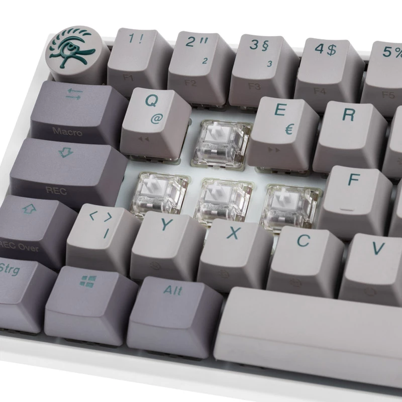 Ducky One 3 SF klaviatūra, skirta žaidimams, USB, QWERTZ, vokiška, pilka