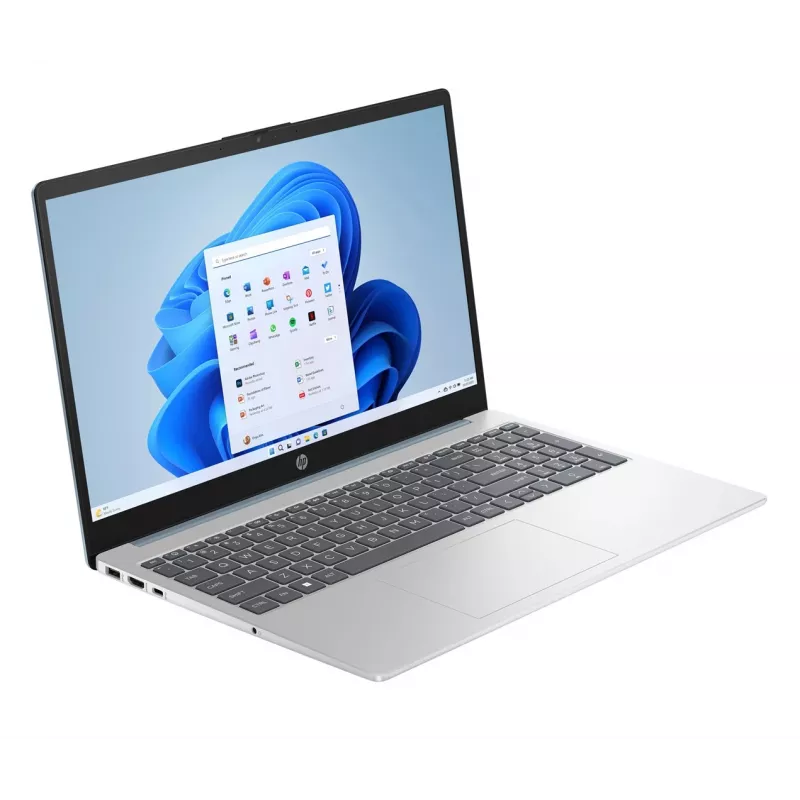 HP 15-fc0056nw Ryzen 3 7320U 15.6FHD IPS 250nits 8GB LPDDR5 5500 SSD512 Radeon 610M Cam720p 41Wh Win11 Natural Sidabrinė 2Y