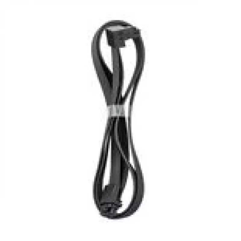 CableMod Basics Universal 12V 2x6 kabelis, 90° jungtis, 16 kontaktų į 16 kontaktų - juodas, 60 cm, var. B