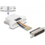 DeLOCK D-Sub 25 kištukinis lizdas (moteriškas) į RJ45 lizdą (moteriškas) montavimo rinkinys, baltas VGA RJ-45