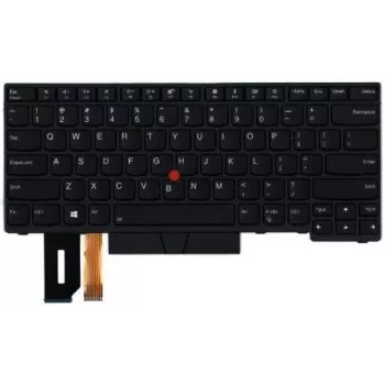 Nešiojamojo kompiuterio klaviatūra Lenovo FRU01YP333, skirta ThinkPad T480s, graikiškas išdėstymas, juoda