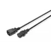 Assmann maitinimo ilgintuvo kabelis. C14 - C13 M/F. 5,0 m. H05VV-F3G 1,0 mm². juodas (AK-440201-050-S)