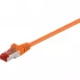 Wentronic Goobay CAT 6 komutacinis kabelis, S/FTP (PiMF), Oranžinis, 5 m - LSZH be halogenų, Varinis (93475)