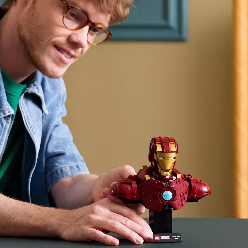 LEGO konstruktorius Marvel Super Heroes Iron Man MK4 3D modelis, 436 dalys, 1 minifigūrėlė, nuo 18 metų