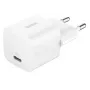 Įkroviklis Belkin BoostCharge 25W USB-C PD (vidinis kintamosios srovės) baltas — nešiojamoms žaidimų konsolėms, išmaniesiems telefonams, planšetėms