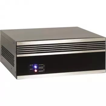 PC korpusas INTER-TECH S21 juoda/sidabrinė ATX palaikymas 6 ventiliatoriams