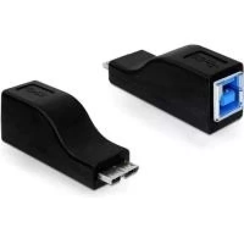 jungčių adapteris micro USB-B M USB-B F juodas DeLOCK 65216