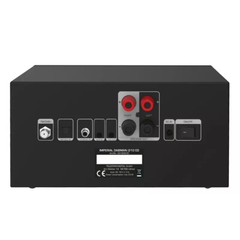 Imperial DABMAN i310 DAB+/FM juodas radijas