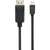 Renkforce Mini-DisplayPort / DisplayPort jungiamasis kabelis 3,00 m RF-4538178 auksuoti kištukų kontaktai juodas [1x Mini-DisplayPort kištukas - 1x DisplayPort kištukas] (RF-4538178)