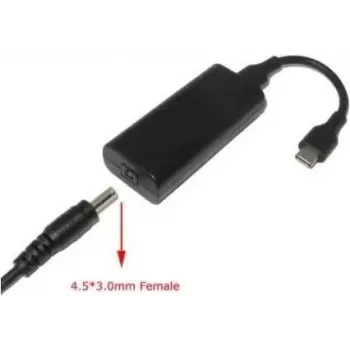 CoreParts MBXUSBC-CO0006 laido lyties keitiklis 4,5*3,0 USB C juodas