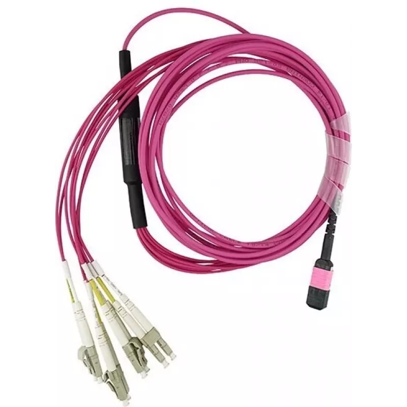 MPO-4xLC Daugiamodis OM4 komutacinis kabelis BlueOptics HE67908QPH-KB005M 5 Metrai