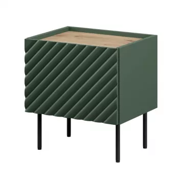 Naktinių stalelių rinkinys cama meble ONDA 2 vnt. 50×40×H54 cm, žalias, MDF/medžio drožlių plokštė, 16 mm rėmas