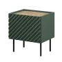 Naktinių stalelių rinkinys cama meble ONDA 2 vnt. 50×40×H54 cm, žalias, MDF/medžio drožlių plokštė, 16 mm rėmas