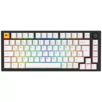 Glorious GMMK Pro Juoda Slate 75% TKL klaviatūra - surinkta, ISO DE išdėstymas - juoda (GLO-GMMK-P75-FOX-ISO-B-DE)
