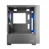 PC korpusas TACENS Mars Gaming MC-VORTEX Mini Tower Mini-ITX/Micro-ATX grūdintas stiklas juodas, 3x120mm, 27.3 cm GPU, 162 mm CPU aušintuvas