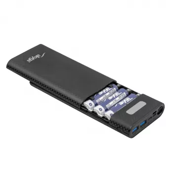 Akyga AK-BC-04 maitinimo banko korpusas 20000 mAh, 8x 18650, 18W PD QC4+, USB-C, 2x USB-A, Lightning