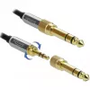 Garso kabelis DeLOCK 85783 5 m 3,5 mm juoda pilka
