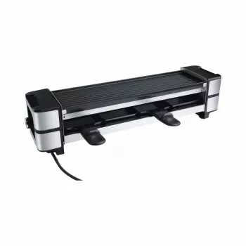 Guss-Raclette RC 140 juoda/nerūdijantis plienas, 600 W, apverčiama kepsninės plokštė