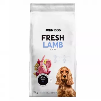 Šunų maistas john dog ADULT FRESH LAMB sausas maistas 12 kg