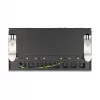 Patch panel DELOCK Mini Desktop RJ45 8 prievadų Cat.6A ekranuotas juodas stalui, sienai ar DIN bėgiui