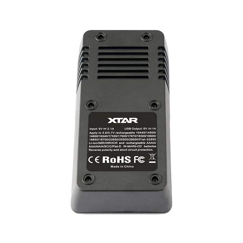 XTAR VC2 buitinių baterijų USB
