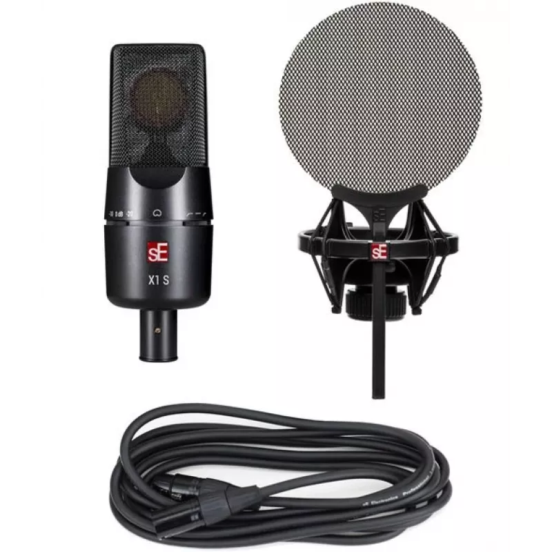 sE Electronics X1 S vokalinis paketas juodas studijos mikrofonas