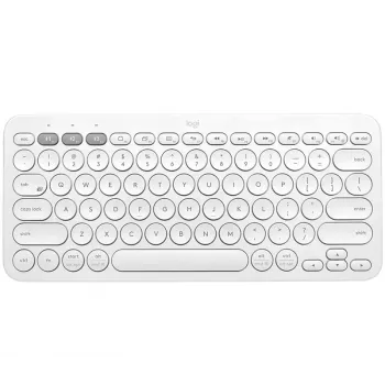 Logitech Multi-Device K380 - Klaviatūra - Belaidė - Bluetooth 3.0 - Vokiška - Balta