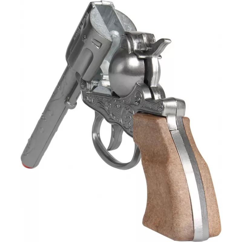 Žaislinis metalinis kaubojaus revolveris Gonher 8 šūvių modelis 239842