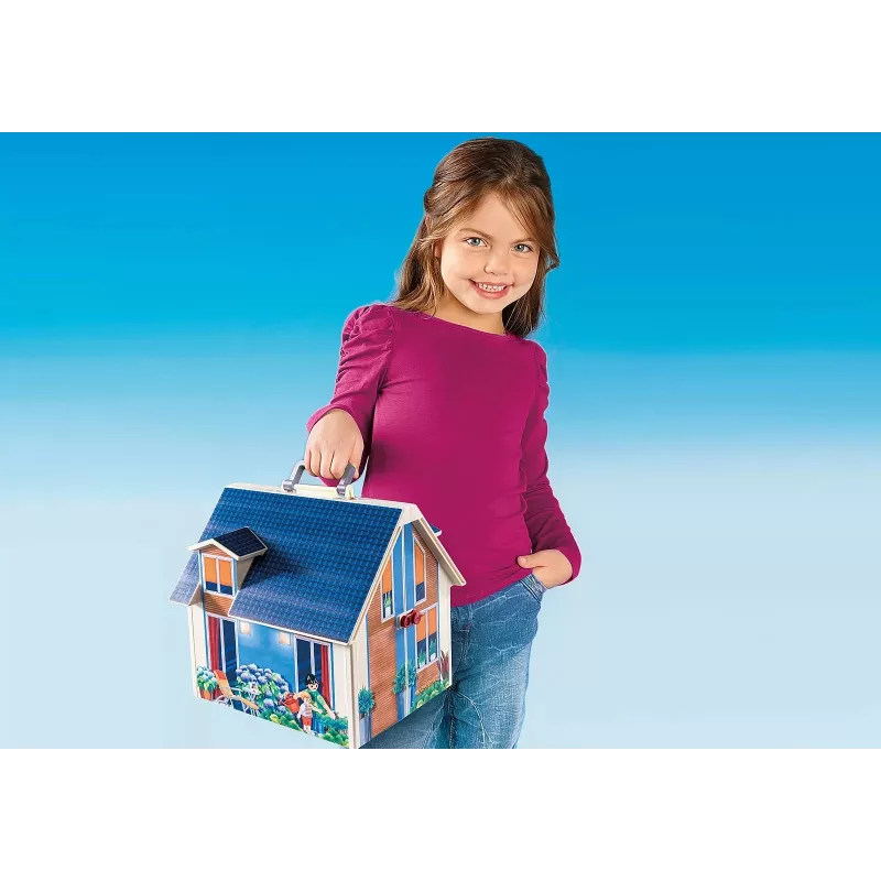 Statybinis žaislų rinkinys PLAYMOBIL lėlių namelis 70985 įvairiaspalvis plastikinis