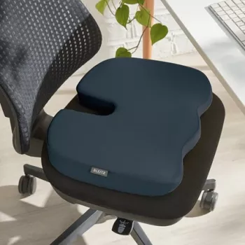 Leitz Ergo Cosy sėdimosios pagalvėlė, Sėdimoji pagalvėlė, Universali, Pilka, Pleišto formos, Vienspalvė, Užtrauktukas